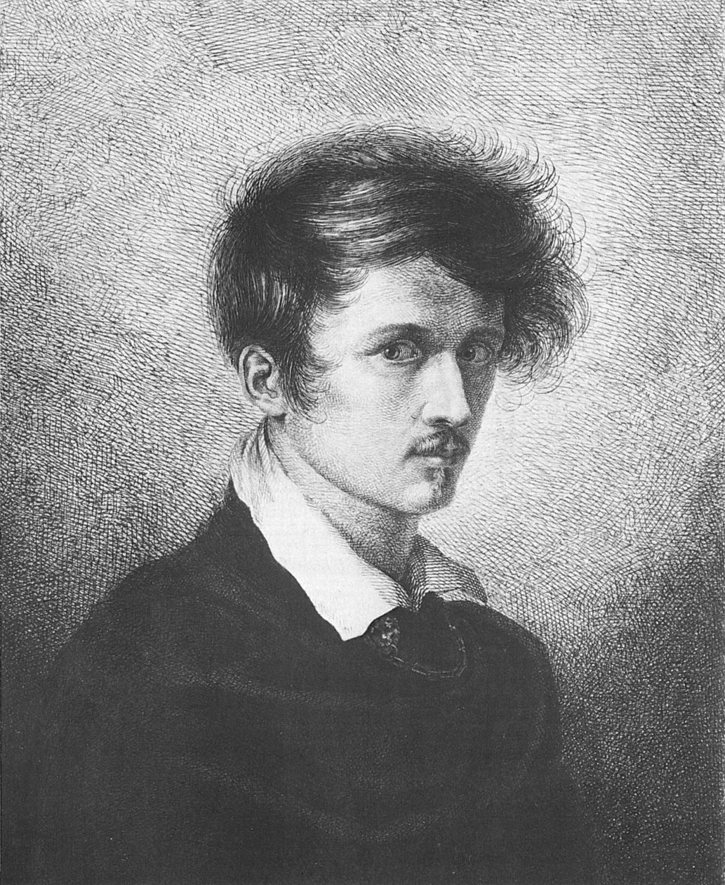 Autoportret, 1813 autorstwa Ludwig Emil Grimm