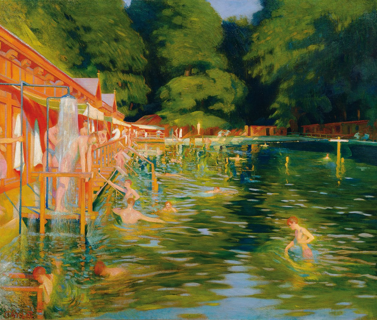 Basen, 1905. autorstwa Ludwig Ferdinand Graf