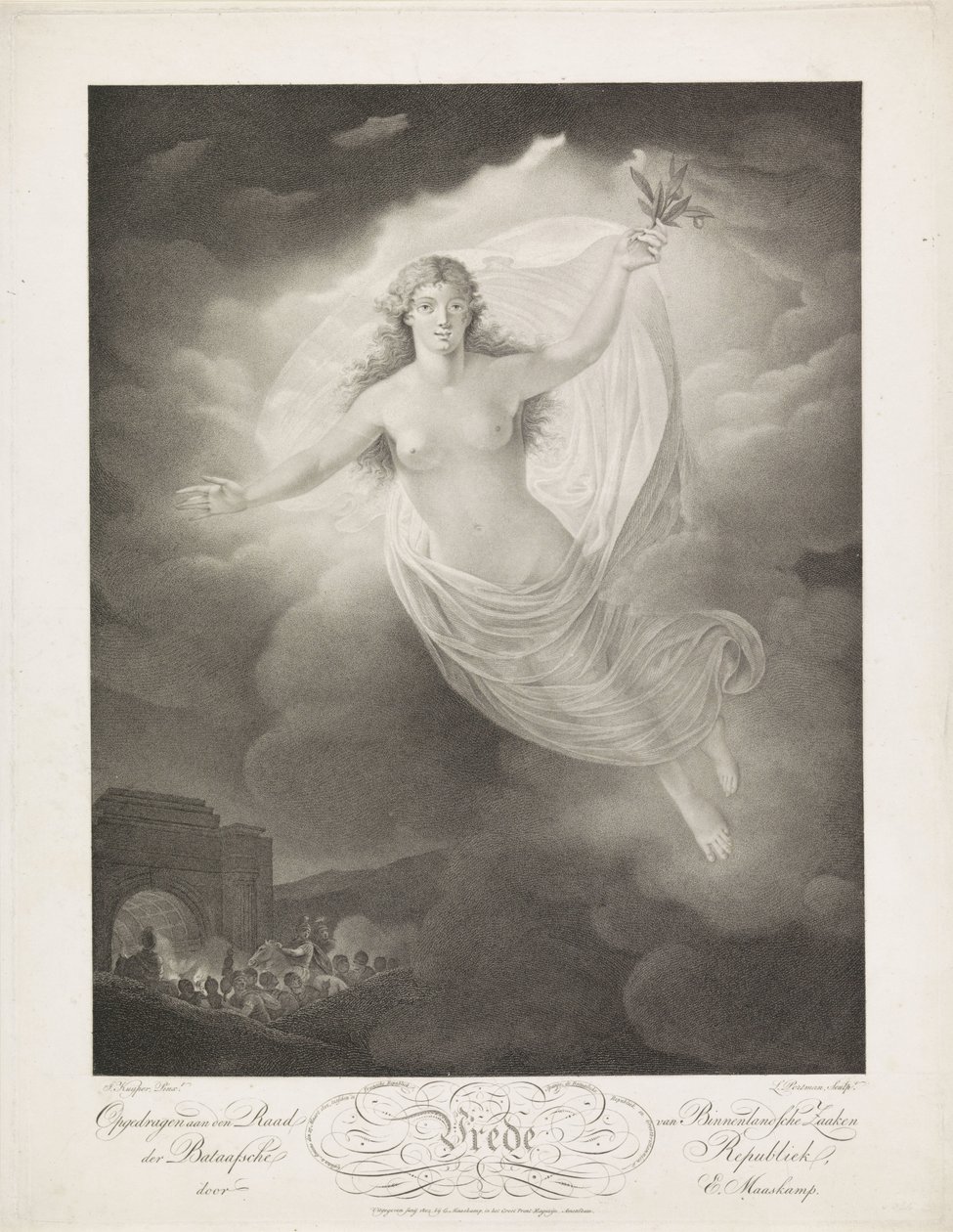 Alegoria pokoju w Amiens, 1802 Pokój (tytuł na obiekcie) autorstwa Ludwig Gottlieb Portman