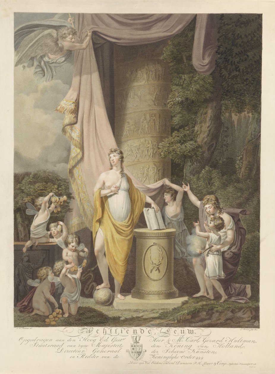 Alegoria minionego XVIII wieku XVIII wiek (tytuł na obiekcie) autorstwa Ludwig Gottlieb Portman