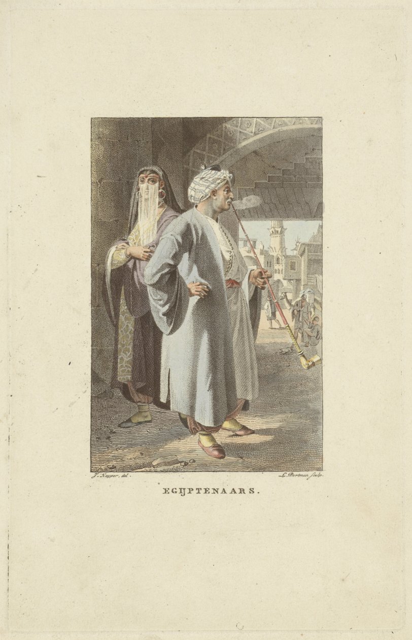 Egipcjanie Egipcjanie (tytuł na obiekcie) autorstwa Ludwig Gottlieb Portman