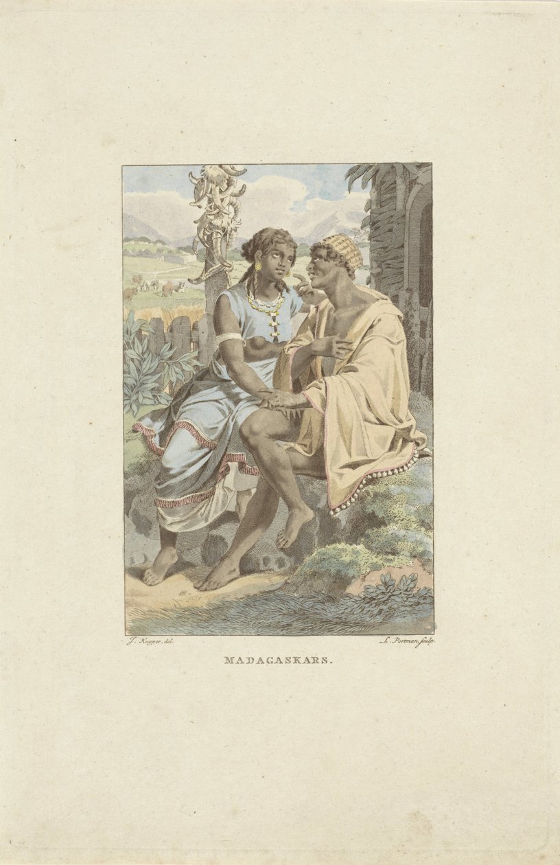 Mieszkańcy Madagaskaru Madagaskar (tytuł na obiekcie) autorstwa Ludwig Gottlieb Portman