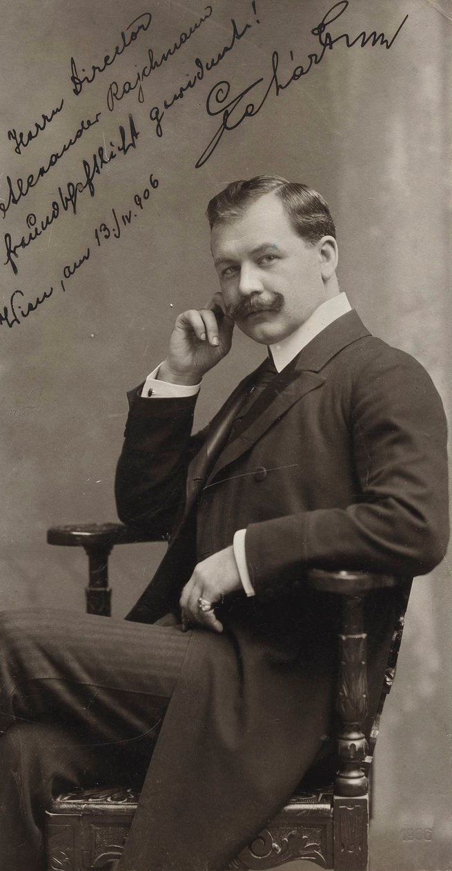 Portret kompozytora Franza Lehára 1870-1948, 1906. autorstwa Ludwig Gutmann