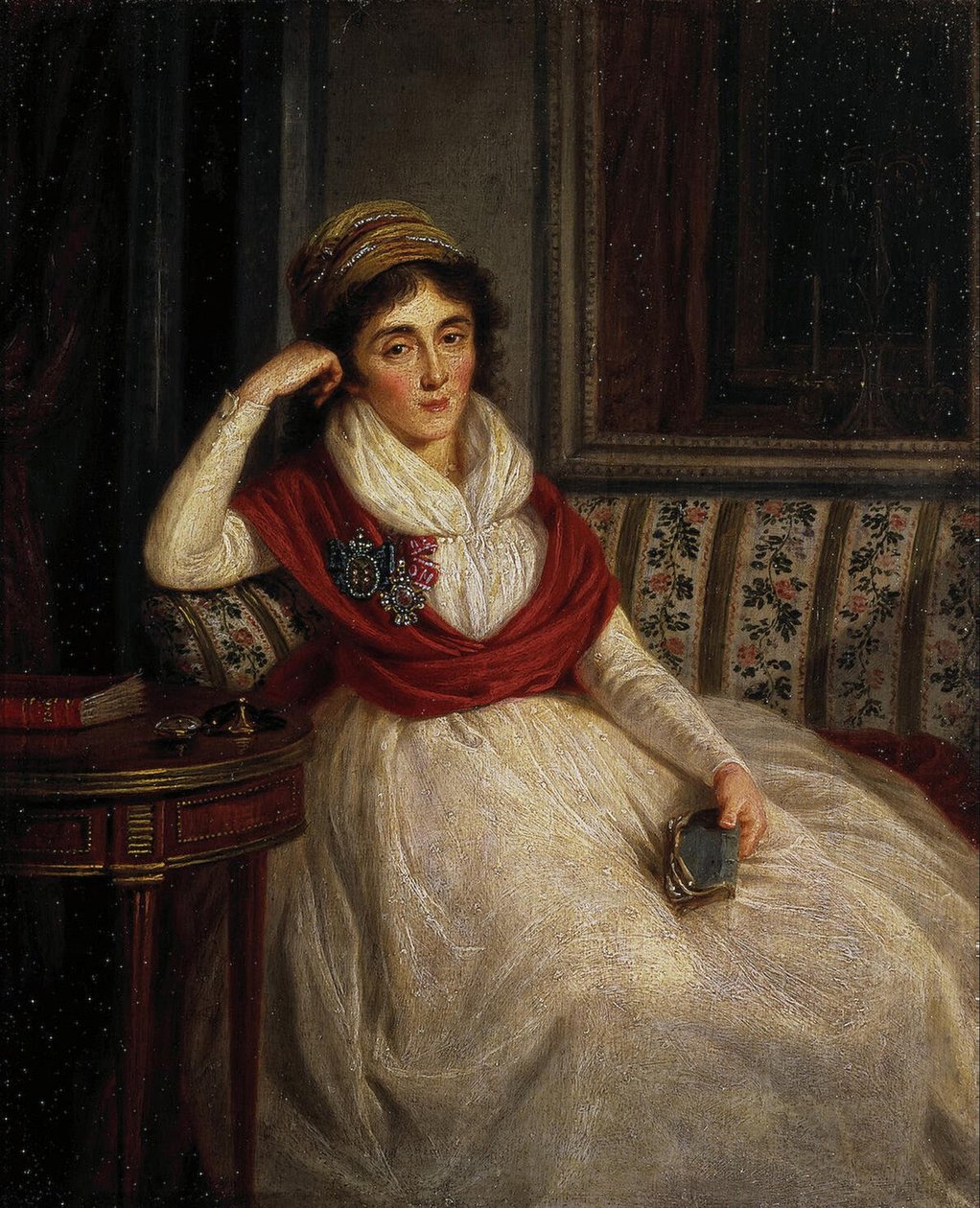 Portret księżniczki Ekateriny Ilinichny Golenishcheva-Kutuzova 1754-1824, 1797 autorstwa Ludwig Guttenbrunn