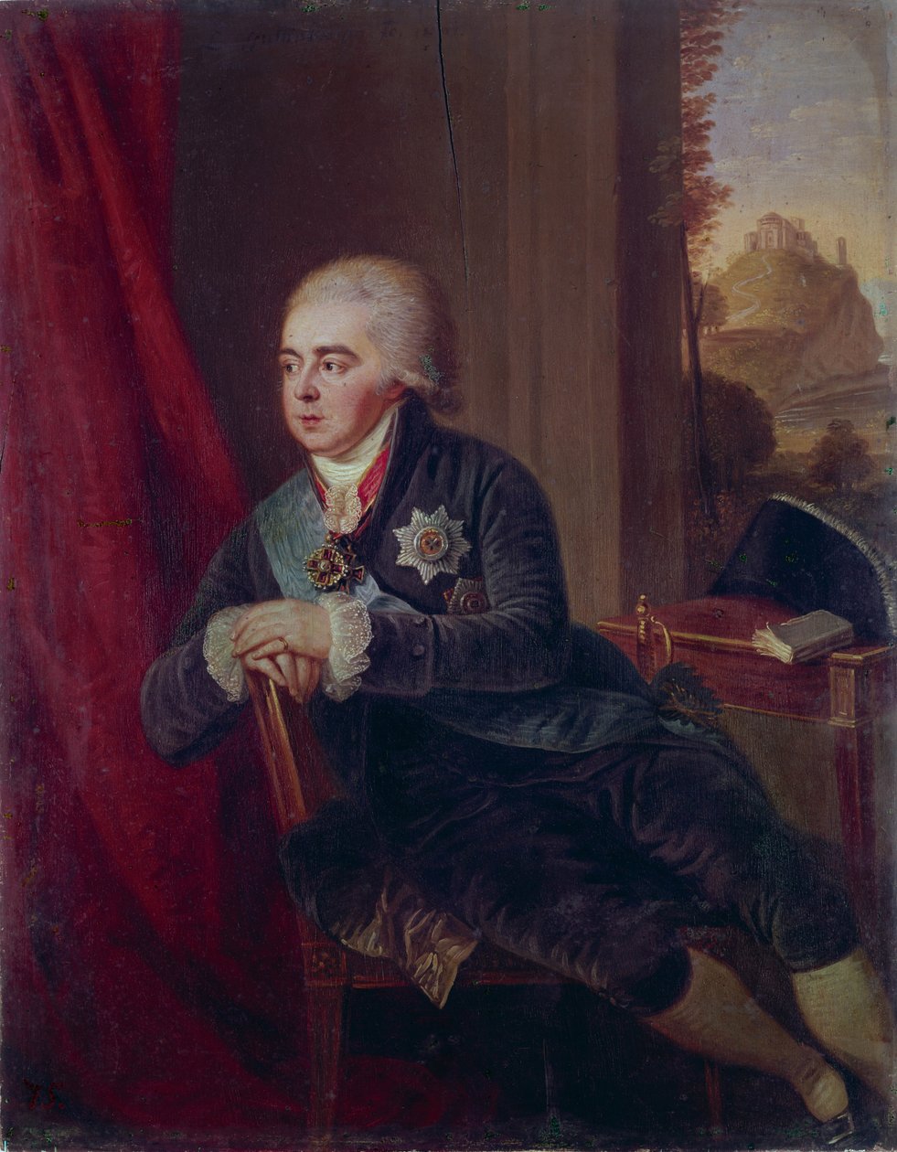 Portret wicekanclerza księcia Aleksandra Kurakina 1752-1818, 1801 autorstwa Ludwig Guttenbrunn