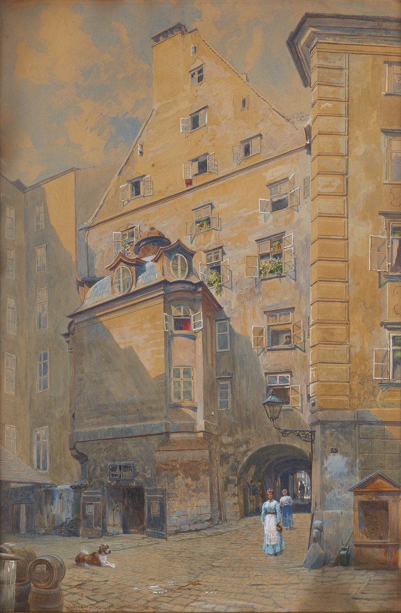 Dreifaltigkeitshof w Wiedniu autorstwa Ludwig Hans Fischer