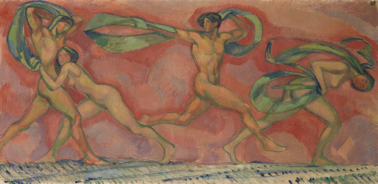 Fryz taneczny, 1912. autorstwa Ludwig von Hofmann
