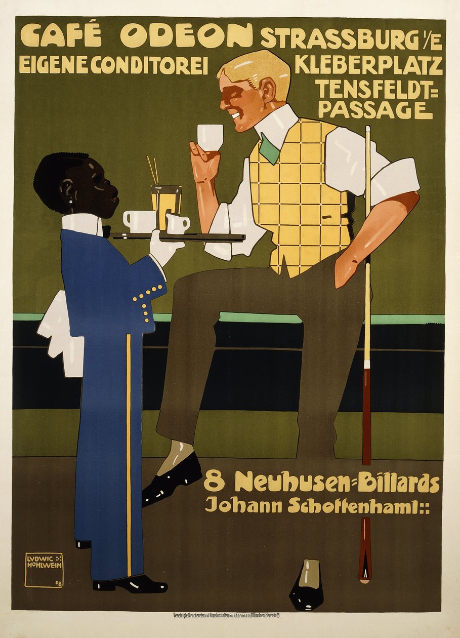 Kawiarnia Odeon autorstwa Ludwig Hohlwein