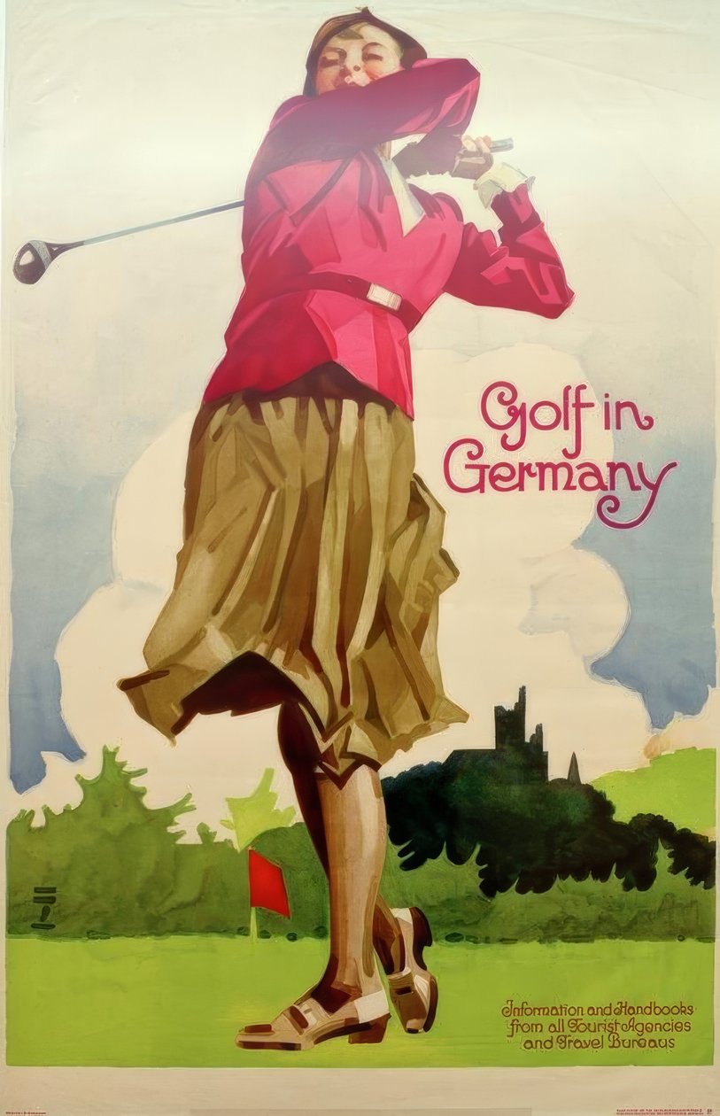 Golf w Niemczech / Informacje i podręczniki wszystkich agencji turystycznych i biur podróży autorstwa Ludwig Hohlwein