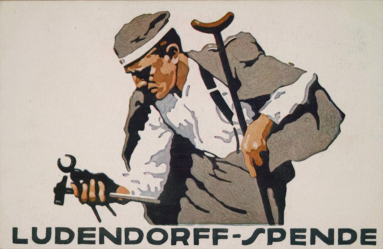 Dotacja Ludendorffa dla inwalidów wojennych autorstwa Ludwig Hohlwein