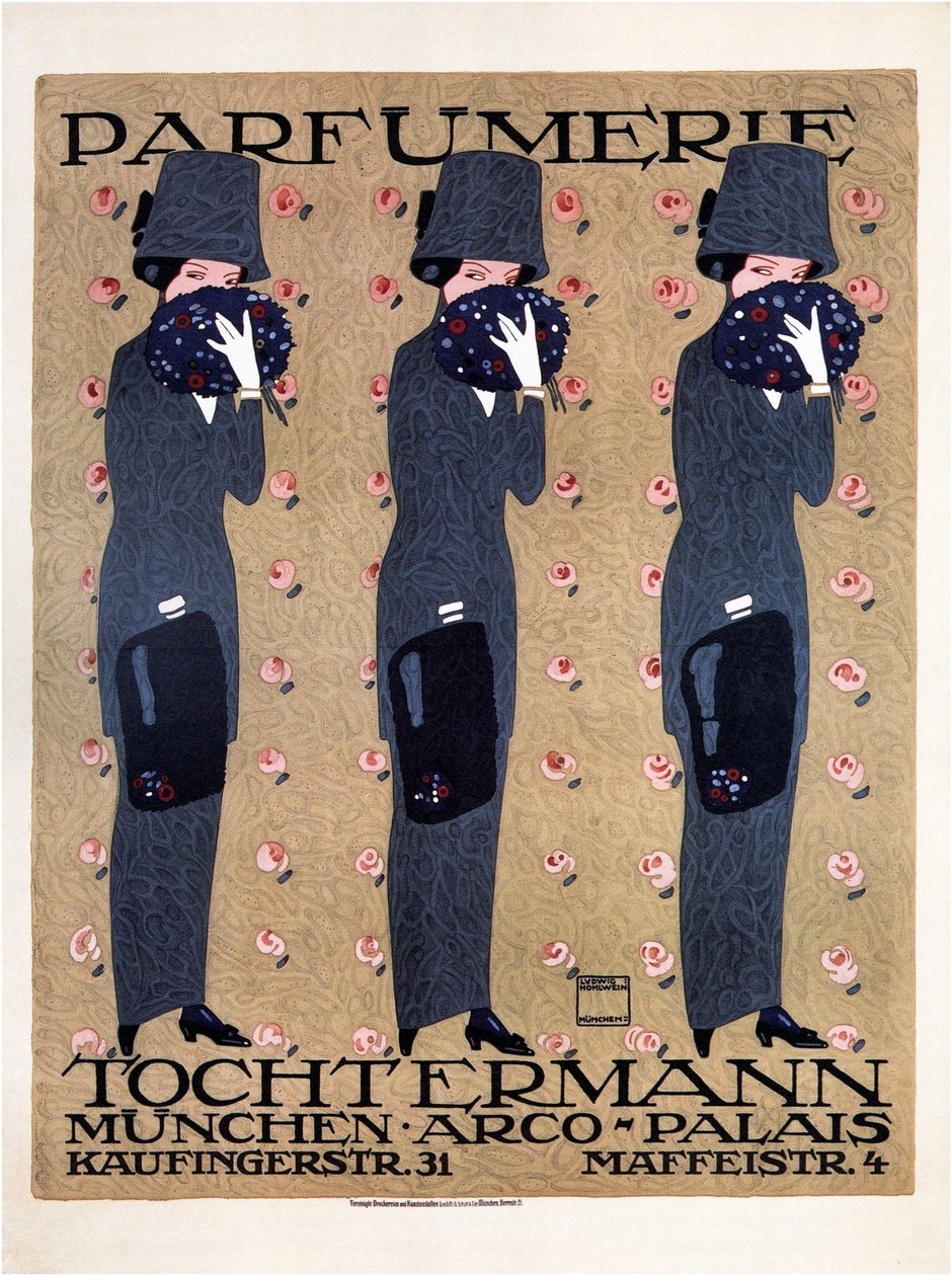 Perfumy-córka, 1910 autorstwa Ludwig Hohlwein