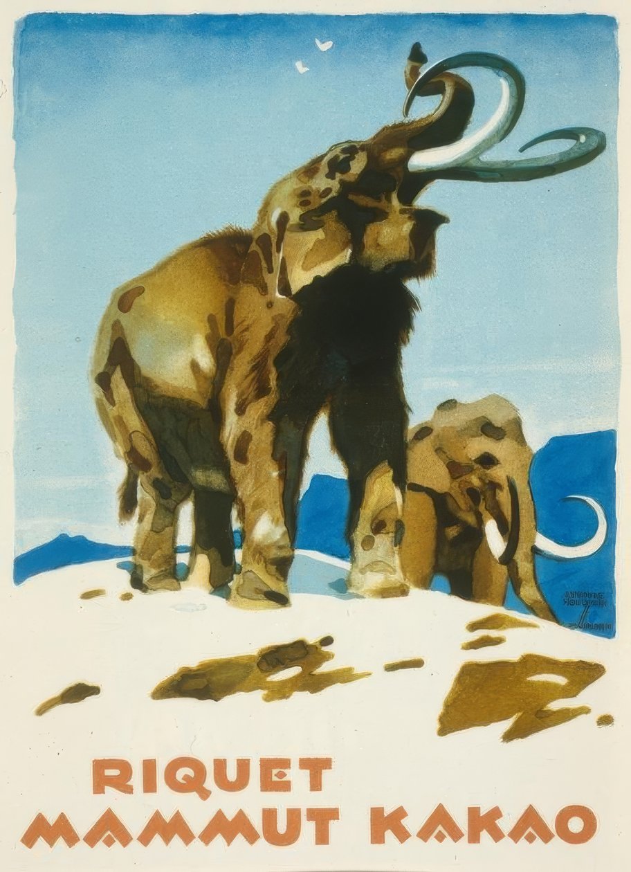 Riquet Mammut Kakao autorstwa Ludwig Hohlwein