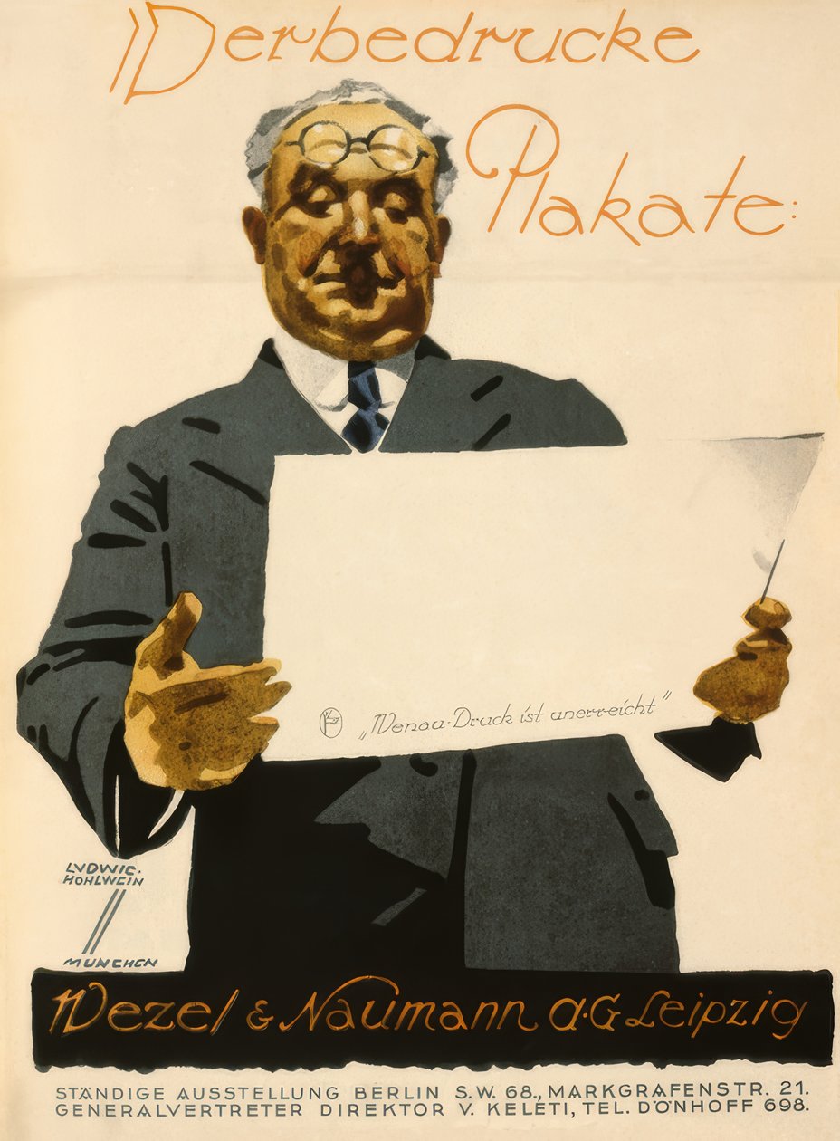 Plakaty reklamowe autorstwa Ludwig Hohlwein