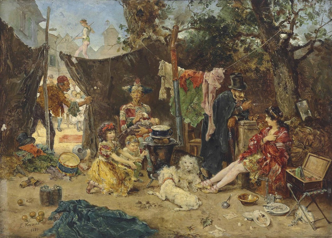 Za kulisami autorstwa Ludwig Knaus