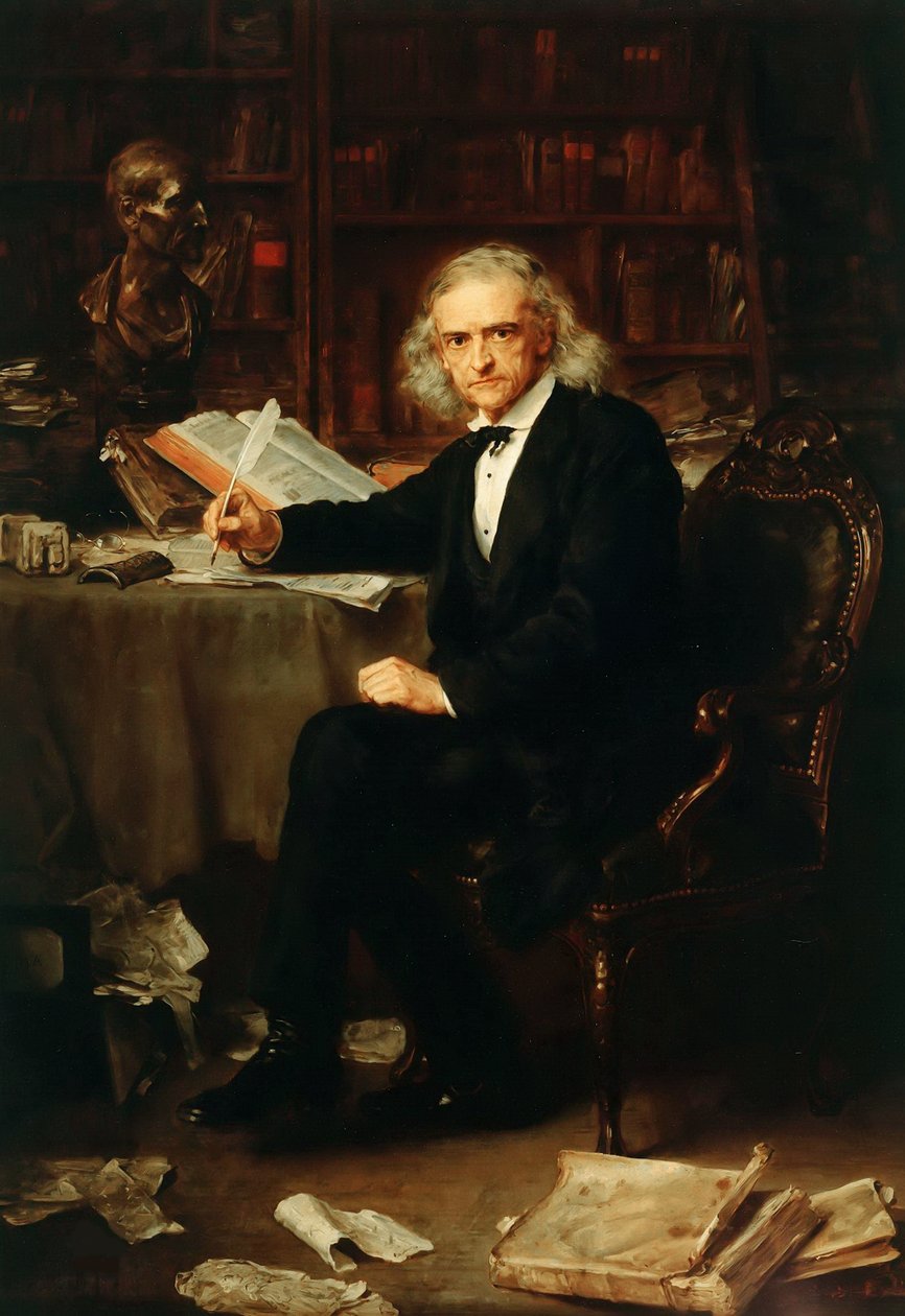Portret Theodora Mommsena 1817-1903, 1881. autorstwa Ludwig Knaus