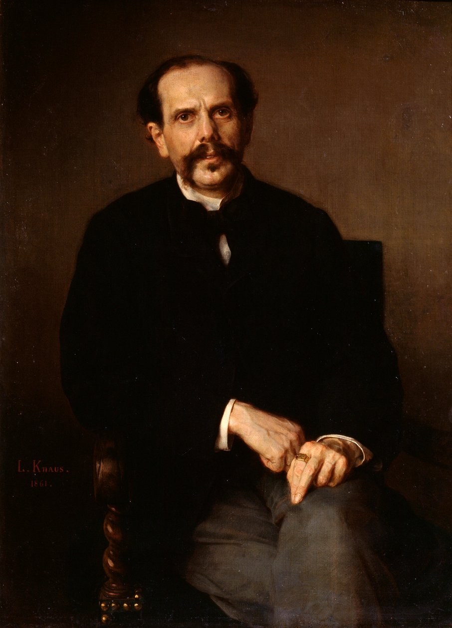 Portret mężczyzny”, 1861. autorstwa Ludwig Knaus