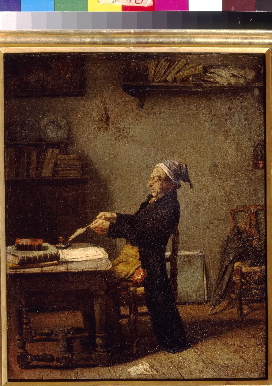 Naukowiec przy pracy Knausa Ludwiga (1829-1910). Olej na drewnie. Państwowe Muzeum Sztuk Pięknych im. A. Puszkina, Moskwa autorstwa Ludwig Knaus