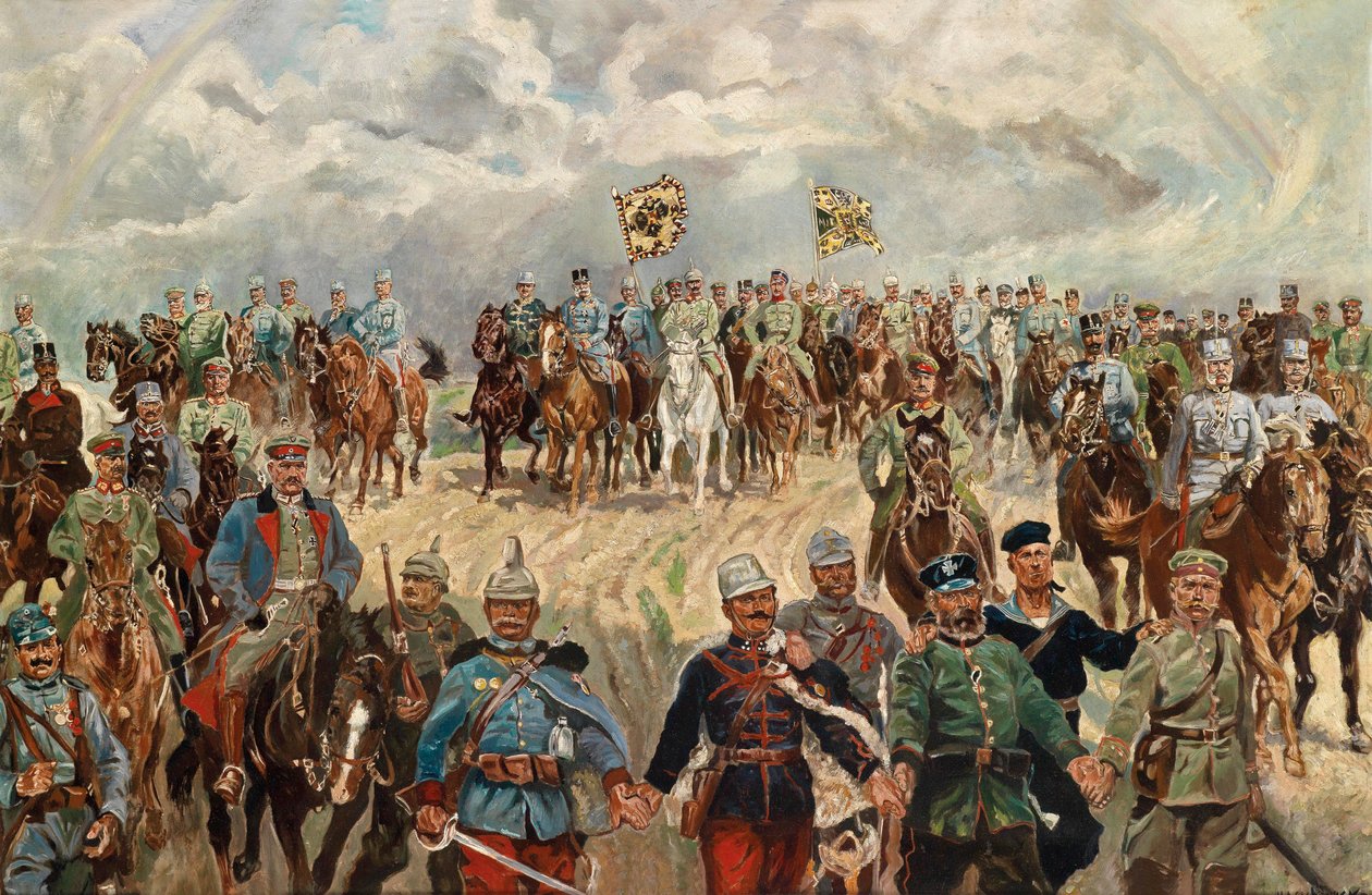 Sprzymierzeni monarchowie ze swoimi dowódcami w I wojnie światowej autorstwa Ludwig Koch