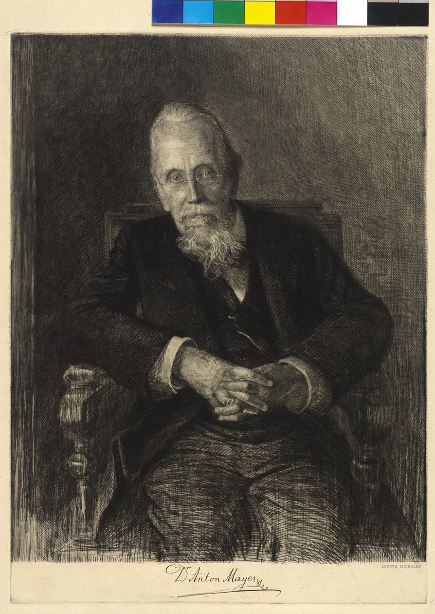Anton Mayer autorstwa Ludwig Michalek