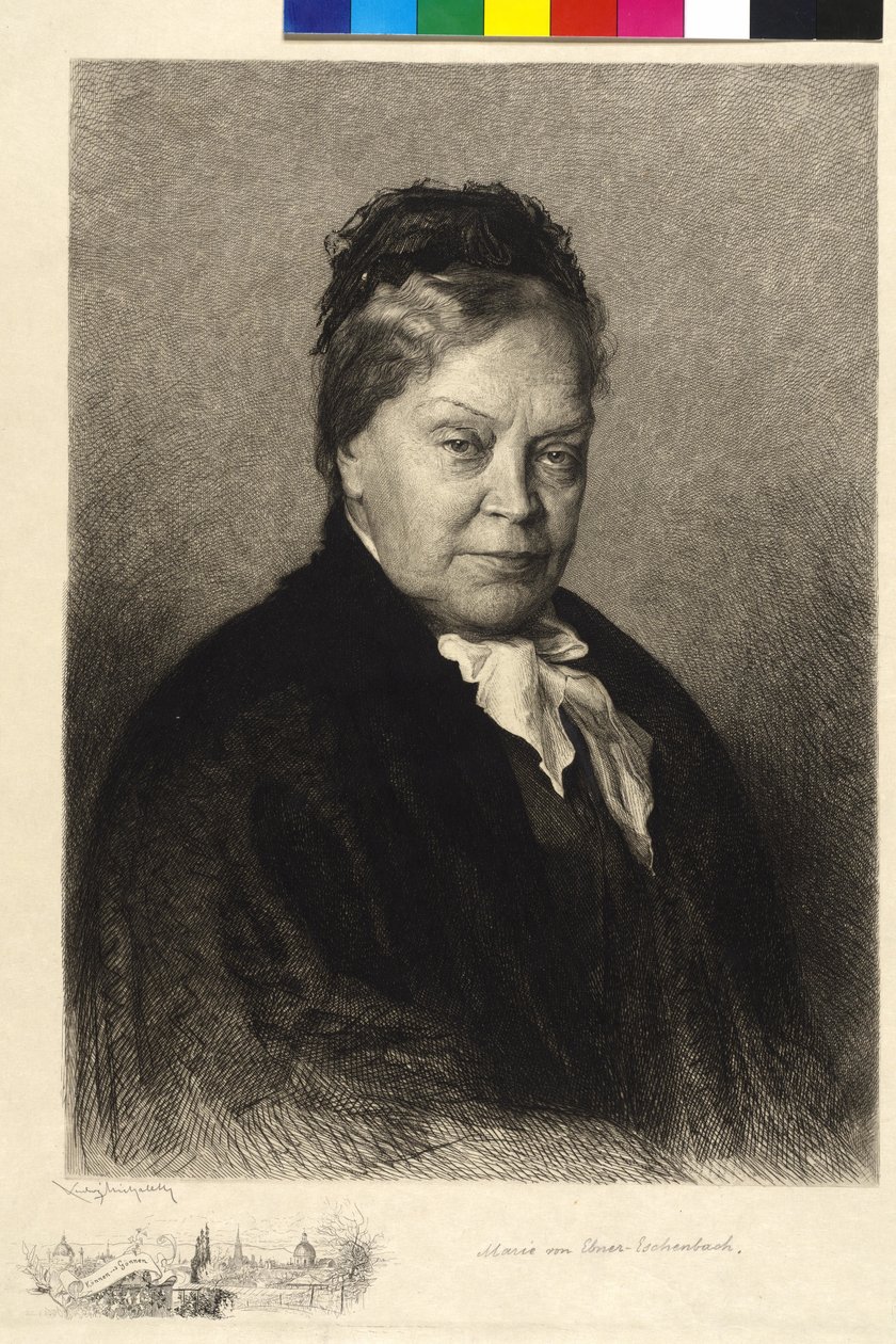 Marie von Ebner-Eschenbach autorstwa Ludwig Michalek