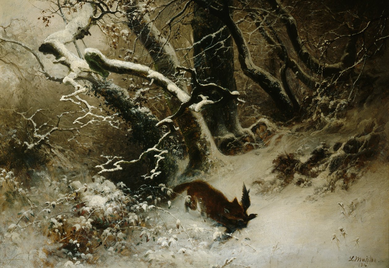 Zimowy krajobraz autorstwa Ludwig Munthe