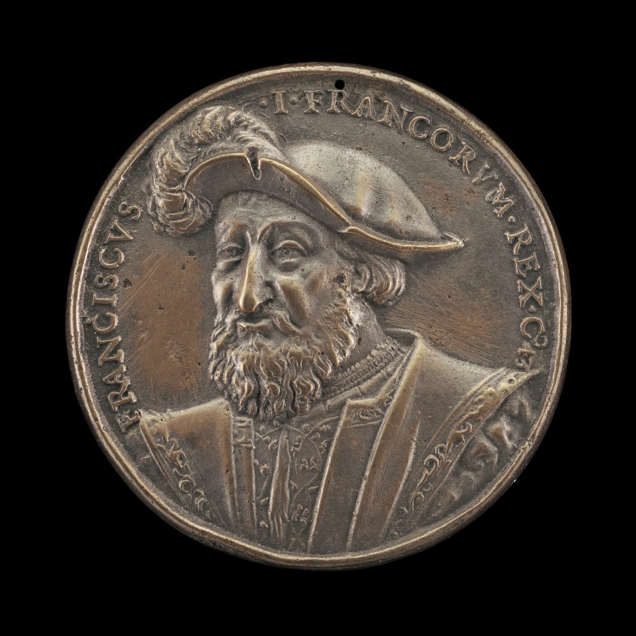 Franciszek I, 1494-1547, król Francji 1515 [awers], 1537. autorstwa Ludwig Neufahrer
