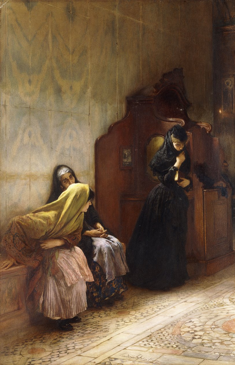 Spowiedź, autorstwa Ludwig Passini