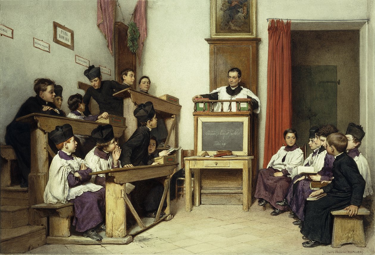 Klasa łacińska, 1869 autorstwa Ludwig Passini