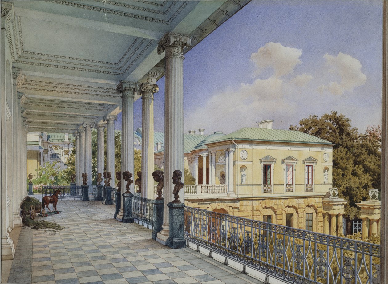 Galeria Cameron w Carskim Siole, 1859 autorstwa Ludwig Premazzi