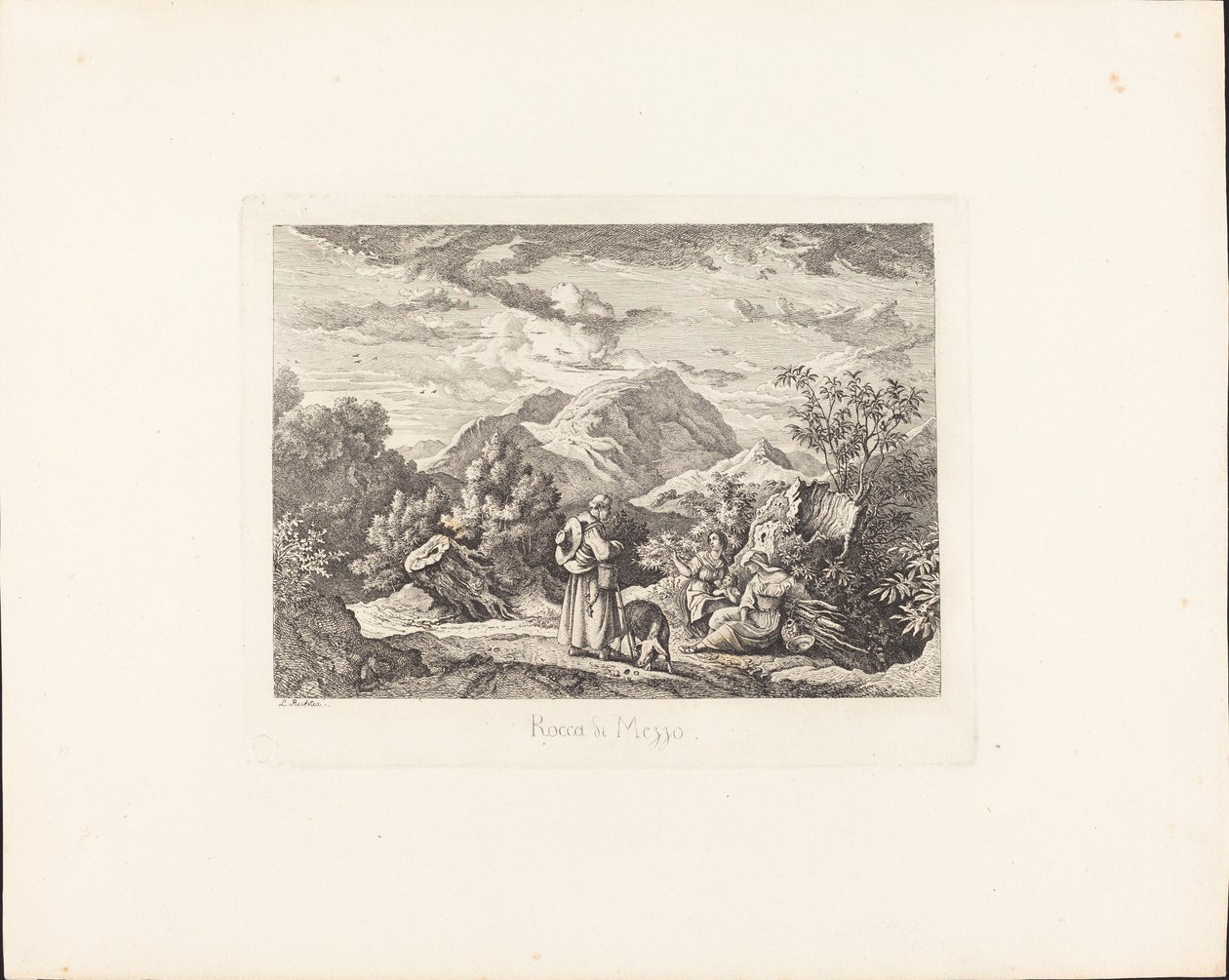 Rocca di Mezzo autorstwa Ludwig Richter