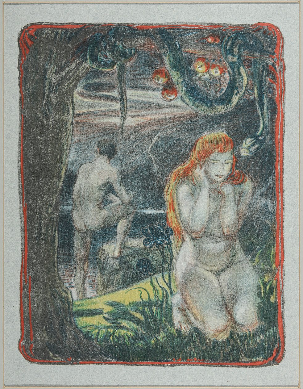 Adam i Ewa autorstwa Ludwig von Hofmann