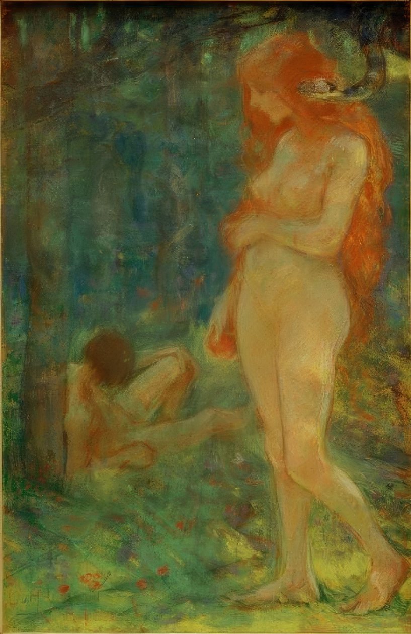 Adam i Ewa autorstwa Ludwig von Hofmann