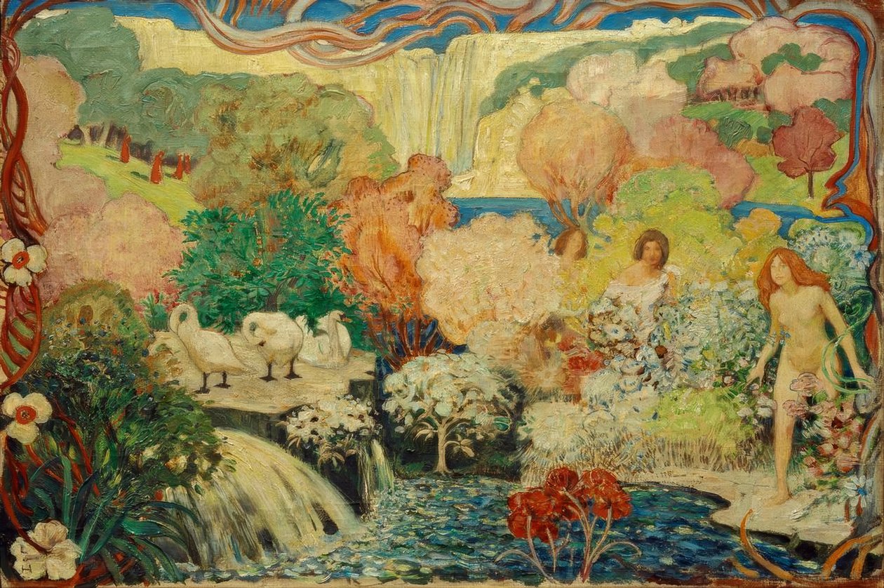 Magia kwitnienia autorstwa Ludwig von Hofmann