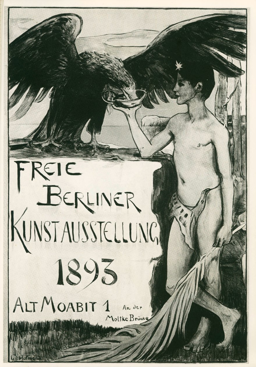 Ludwig von Hofmann: Bezpłatna berlińska wystawa sztuki ... (litografia) autorstwa Ludwig von Hofmann