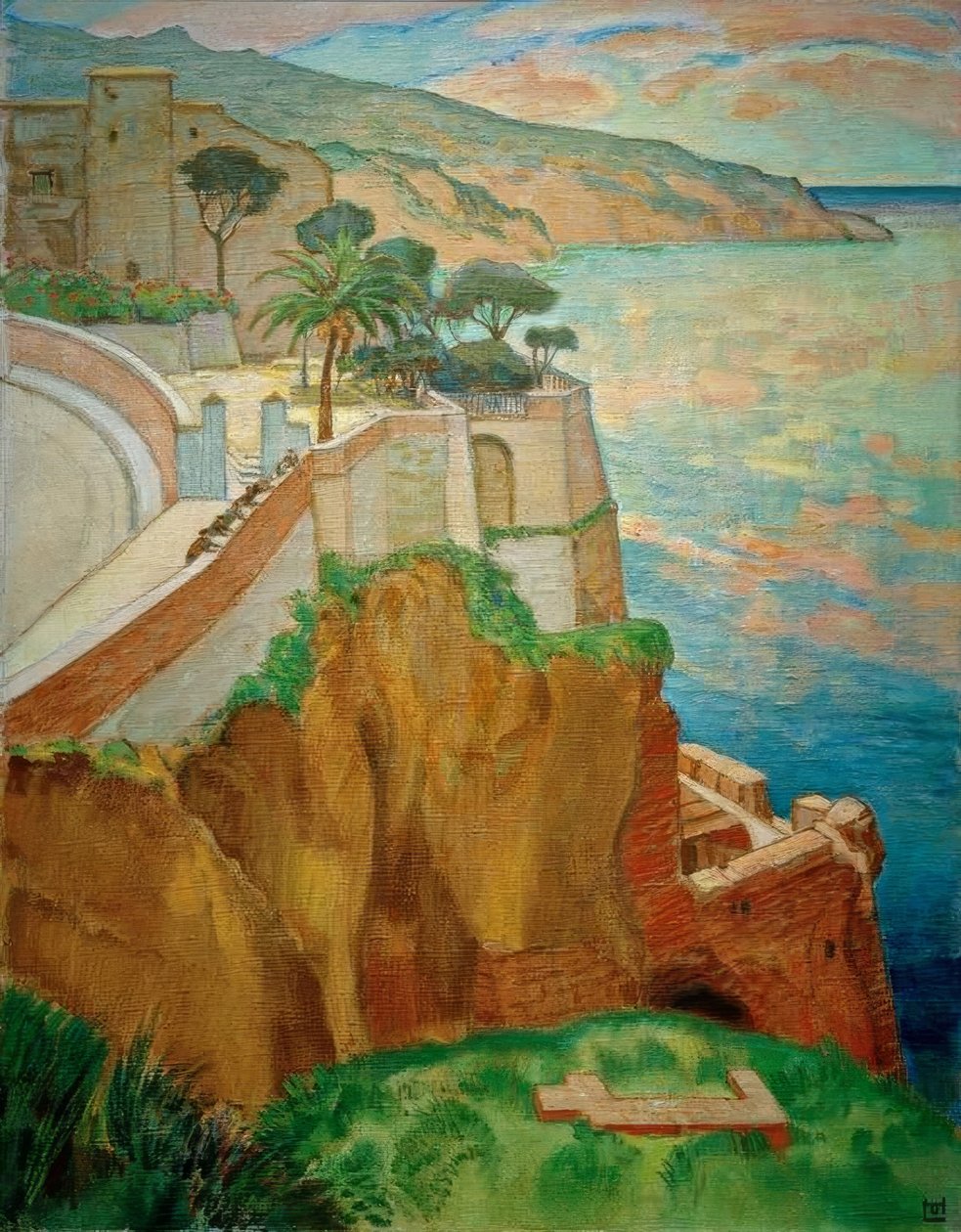 Wybrzeże Sorrento autorstwa Ludwig von Hofmann