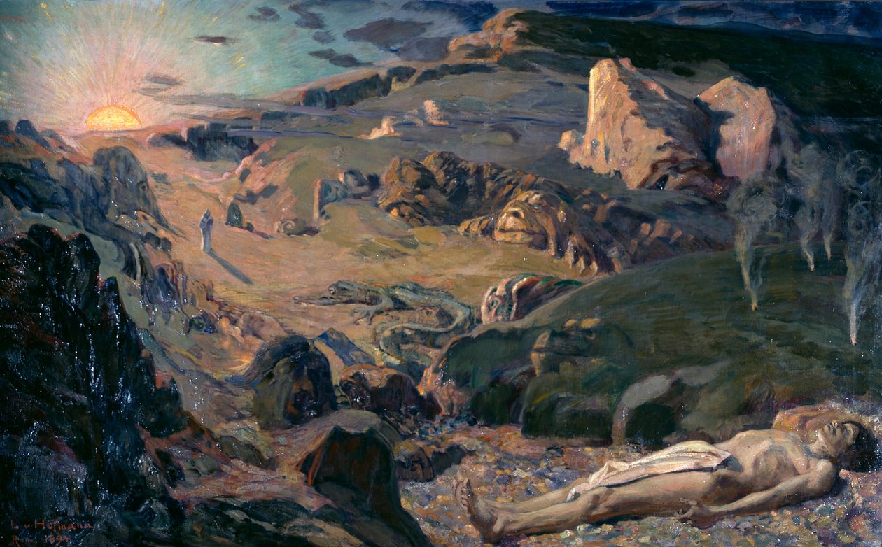Dolina grozy autorstwa Ludwig von Hofmann