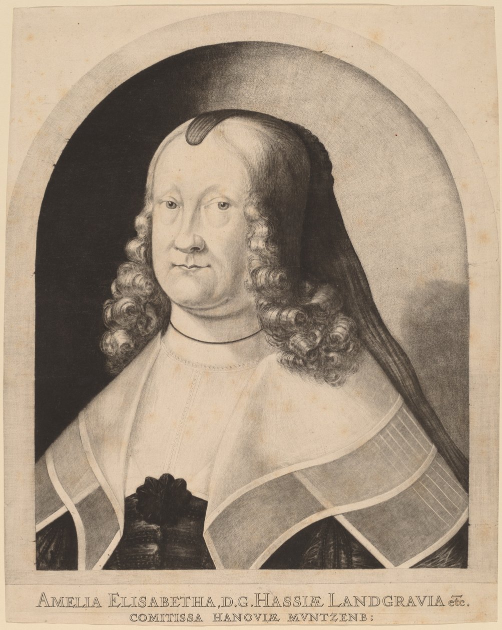 Amelia Elizabeth, hrabina Hesji autorstwa Ludwig von Siegen