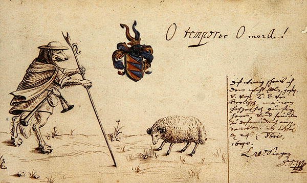 Strona z książki szkiców autorstwa Ludwig von Siegen