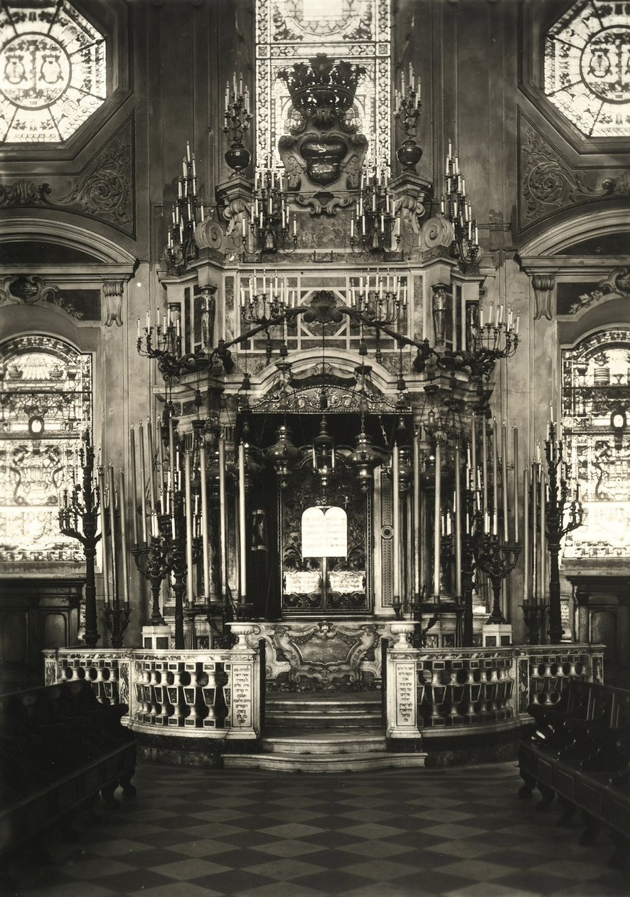 Hechal starej synagogi w Livorno autorstwa Luigi Betti