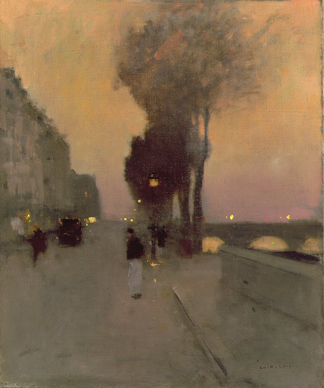 Quai Bourbon, Paryż autorstwa Luigi Loir