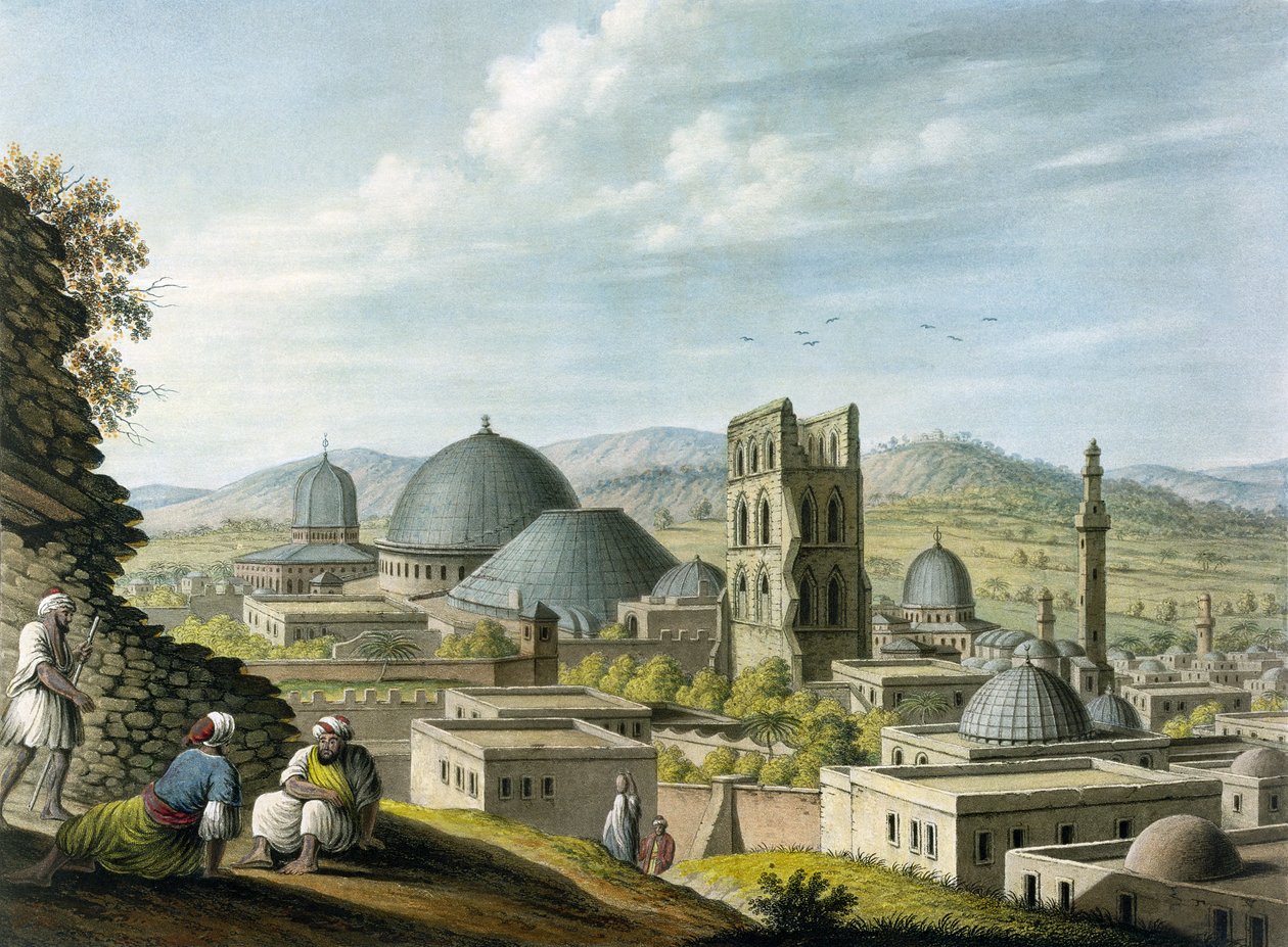 Jerozolima od zachodu, wyd. autorstwa Williama Wattsa, 1805 autorstwa Luigi Mayer