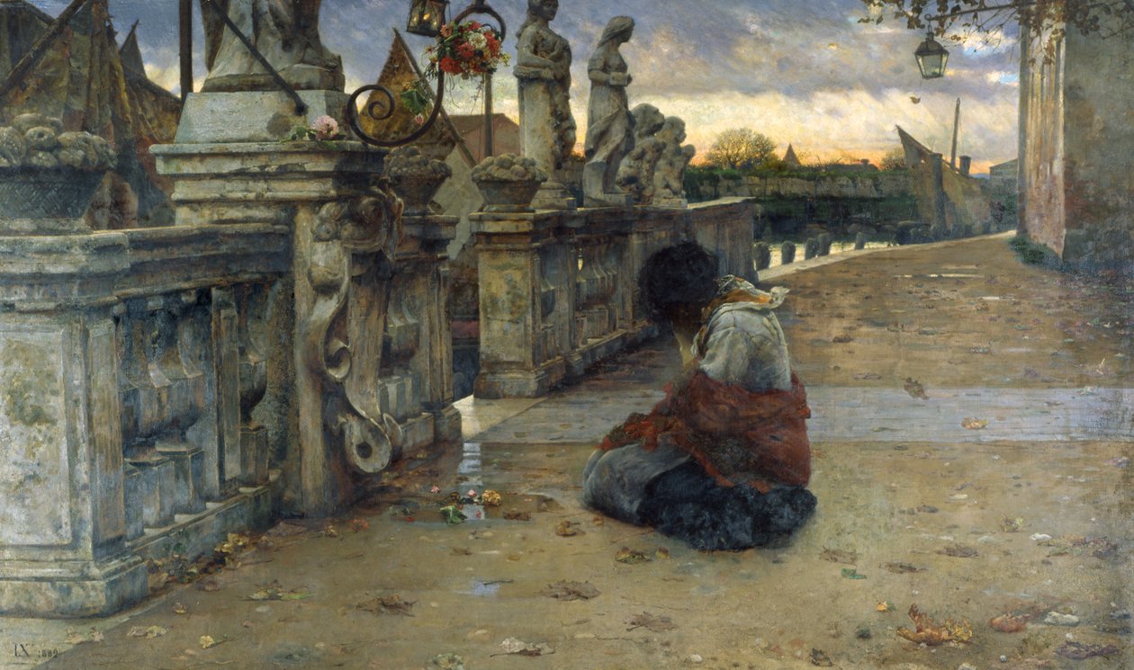 Schronienie grzeszników, 1882 autorstwa Luigi Nono