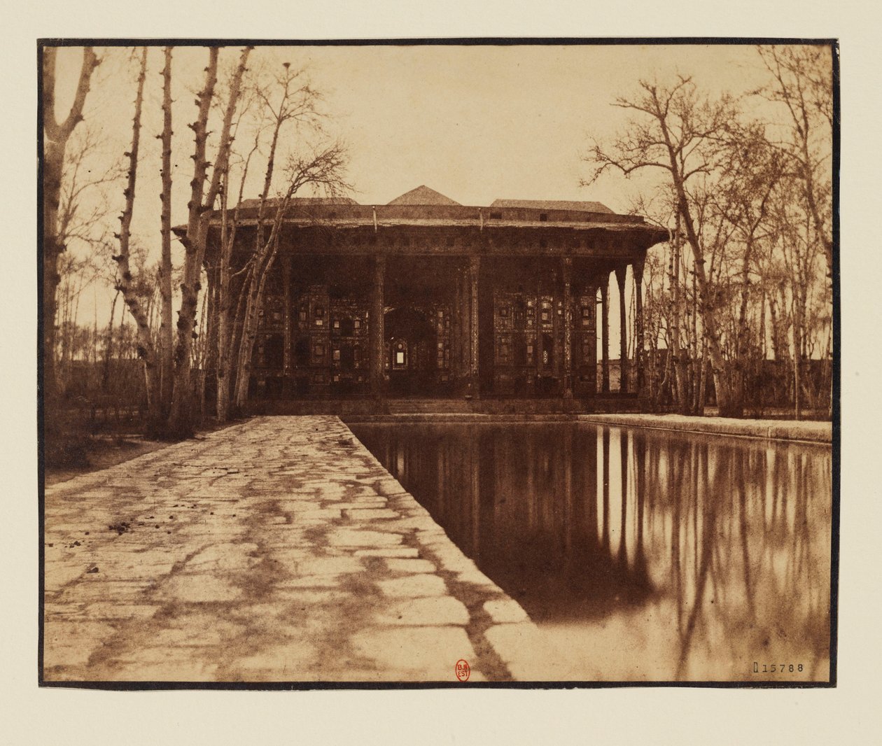 Esfahan, Pałac Czterdziestu Kolumn Chihil Sotun autorstwa Luigi Pesce