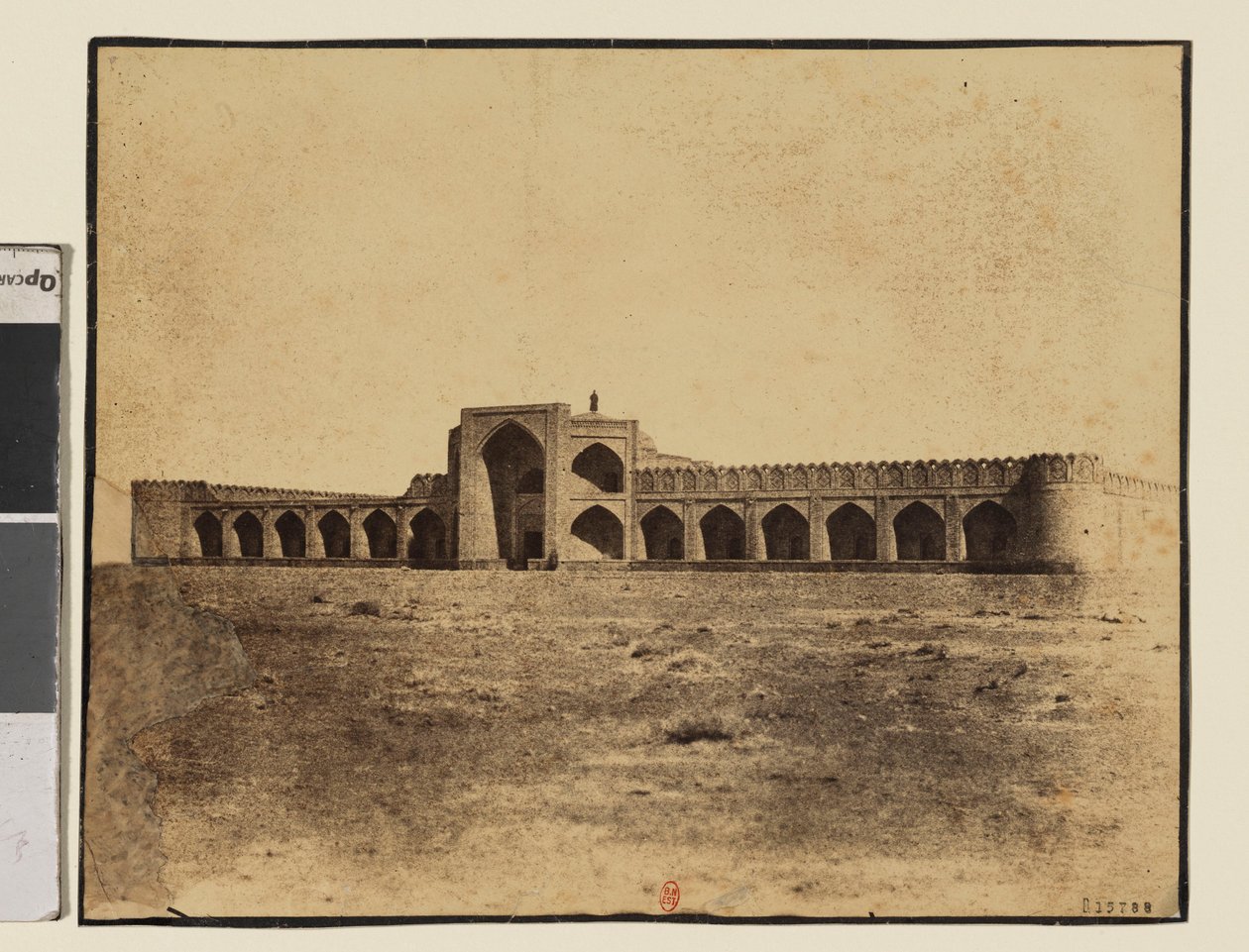 Widok 1 - Tsensen. Karawanseraj Madmichah Mourtché Séhour autorstwa Luigi Pesce