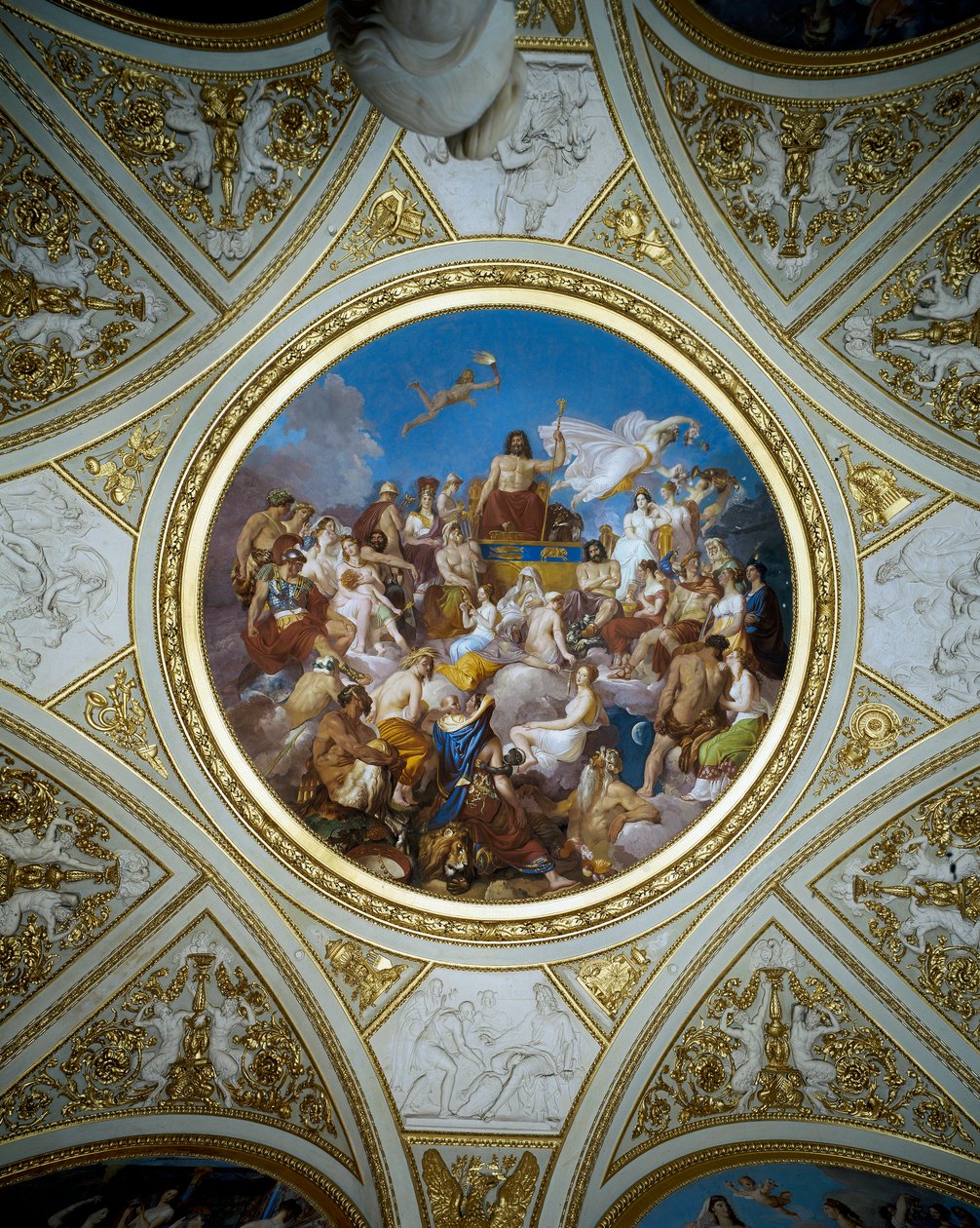 Olimp, sufit sali Iliady, Galeria Palatyn, ok. 1819-20 autorstwa Luigi Sabatelli