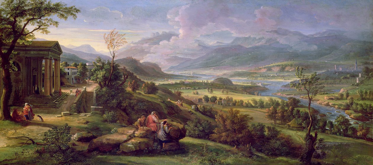 Dolina Tybru autorstwa Luigi Vanvitelli