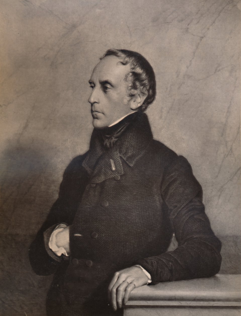 Francois Pierre Guillaume Guizot, francuski polityk i historyk, XIX w. 1894 autorstwa Luigi Calamatta