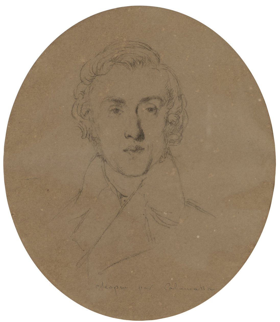 Portret Fryderyka Chopina autorstwa Luigi Calamatta
