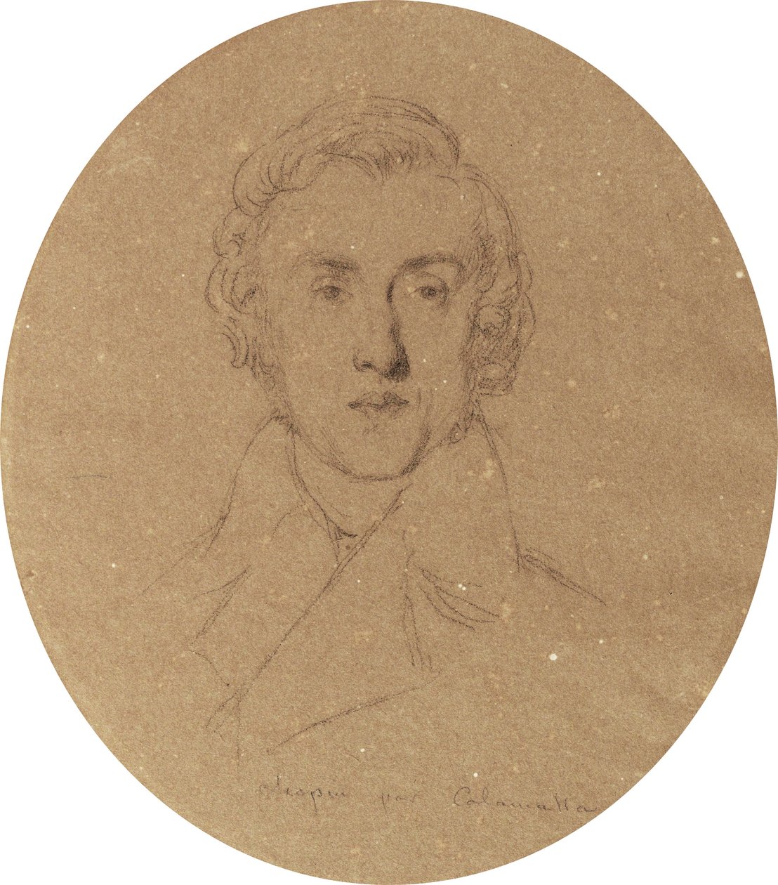 Portret Fryderyka Chopina autorstwa Luigi Calamatta