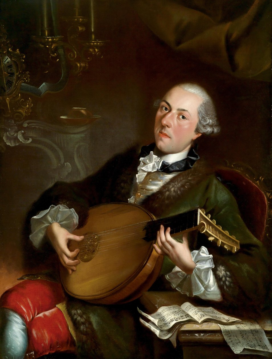 Portret kompozytora Filippo Della Casa 17371810 autorstwa Luigi Crespi